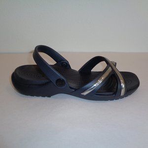 Crocs Size 8 MELEEN METALBLOCK XBAND New Sandals